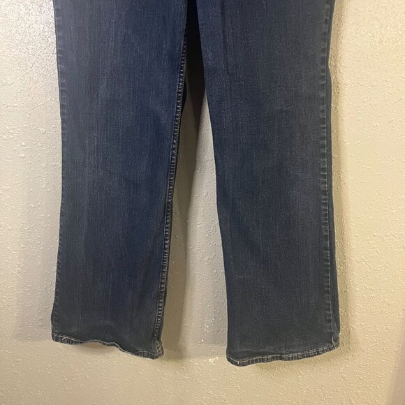 Levi Strauss & Co Signature At Waist Bootcut Misses 16 Medium Dark Wash - Picture 10 of 10